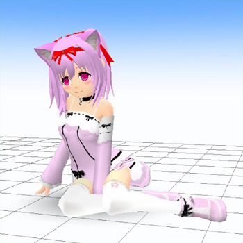 枕 うつぶせ mmd